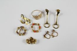 A Small Quantity of Gold Jewellery