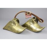 A Pair of South American Brass Stirrups