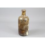 Antique Amber-Coloured Bottle