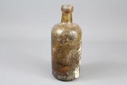 Antique Amber-Coloured Bottle