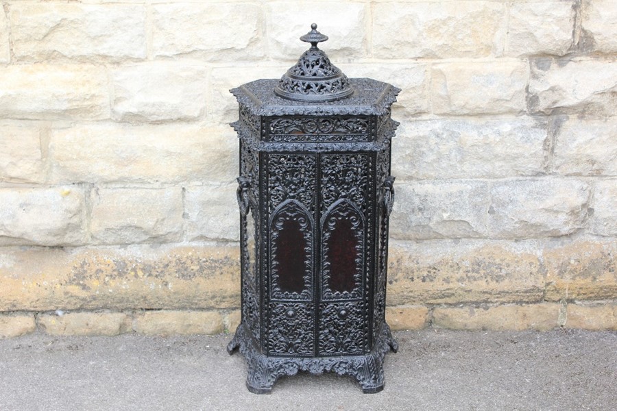 A Late Victorian Cast Iron Conservatory Heater