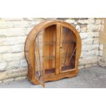 Art Deco Walnut Display Cabinet