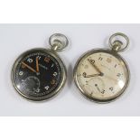 A Vintage Moderis Open Faced Military Issue Pocket Watch