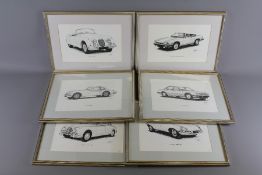 Six Mid 20th Century Black and White Limited Edition Prints