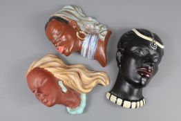 Two Art Deco West German Ceramic Profiles