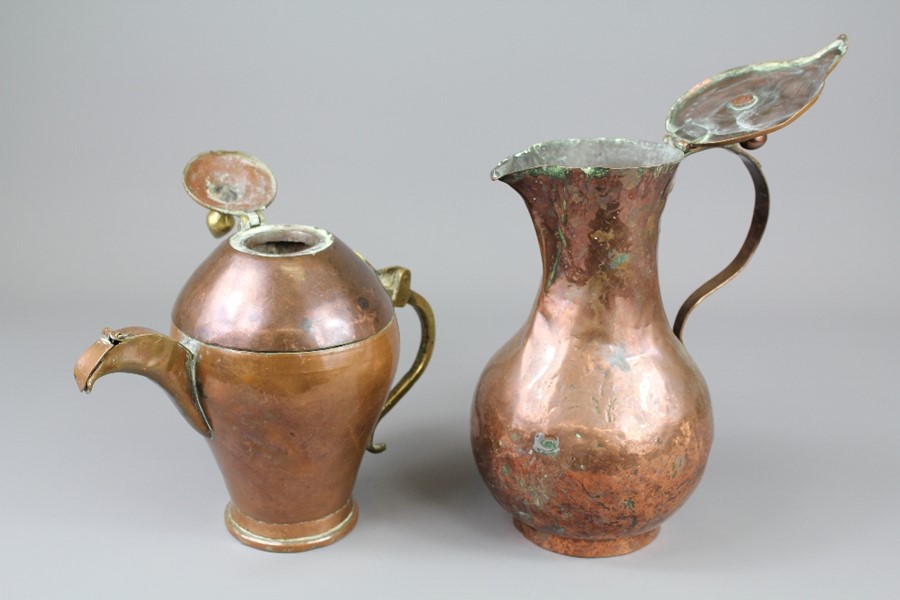 Two Caucasus Copper Coffee Pots - Image 2 of 2