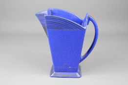 An Art Deco Cobalt Blue Water Jug