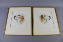 Two Charming Watercolour Dog Portraits