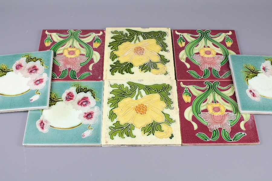 Eight English Ceramic Tiles