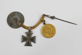 An 1870 Franco/ Prussian Army Miniature Iron Cross