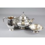 An Electro-plated Wurtemberg Metal Fabrik Tea Trio