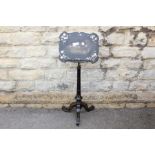 A Victorian Ebonized Music Stand