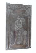 An Art Nouveau Bronze Plaque