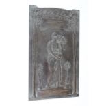 An Art Nouveau Bronze Plaque