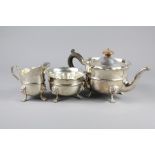 A Silver Tea Trio