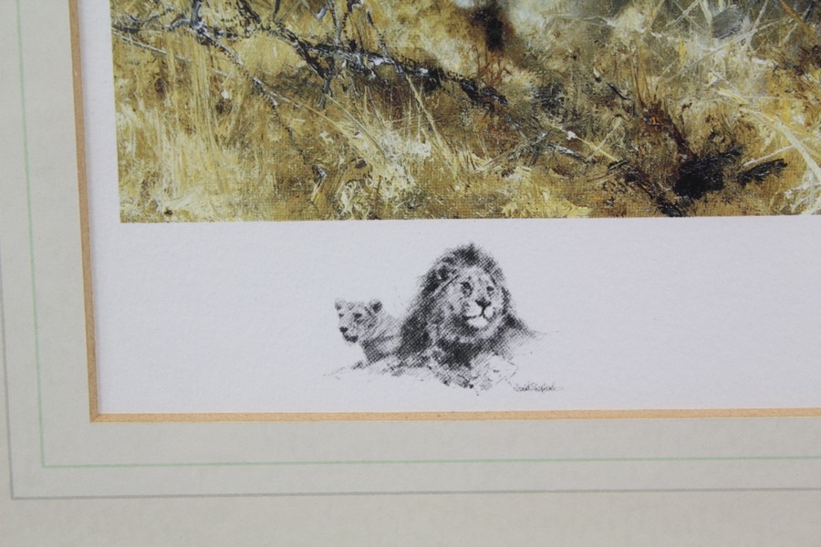 David Shepherd Wildlife Artist CBE, OBE, FGRA, FRSA Limited Edition Print - Image 6 of 8