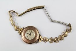 A Rolex 9ct Gold Lady's Bracelet Watch