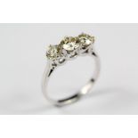 A Lady's 18ct White Gold Diamond Ring