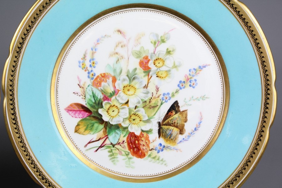 Two Hand-painted Cabinet Plates - Image 2 of 3