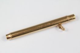 An Antique S. Mordan & Co. 9ct Gold Retractable Pencil