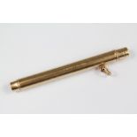 An Antique S. Mordan & Co. 9ct Gold Retractable Pencil