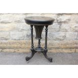 An Edwardian Circular Sewing Table