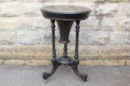 An Edwardian Circular Sewing Table