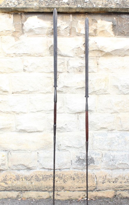 A Pair of Central African Tribal Spears