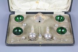 A George V Silver Cruet Set