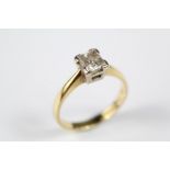 An 18ct Yellow Gold Solitaire Diamond Ring