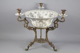 An Antique Table Center-piece Bowl on Stand