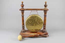 A 1930's Oak Framed Dinner Gong