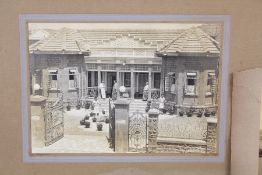 Sepia Photographs of Indian Residences