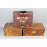 A Vintage Mahogany Ballot Box