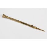 A 9ct Gold Propelling Pencil