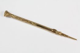 A 9ct Gold Propelling Pencil