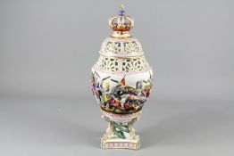 A Hand-painted Capodimonte Pot Pourri