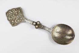 An Antique Tibetan Silver Medicine Spoon Set