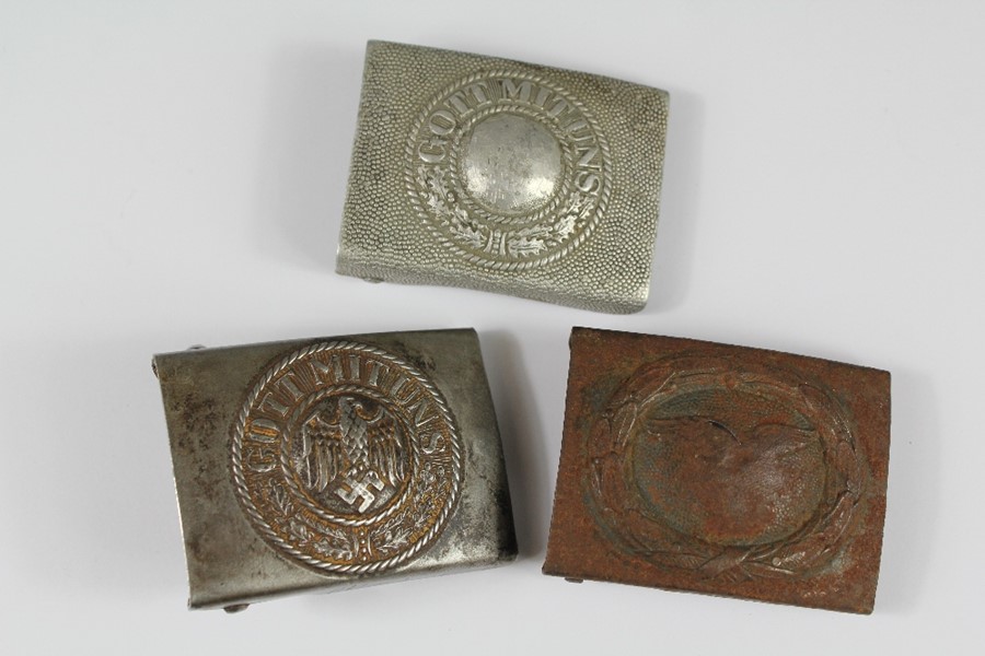 Three German WWII Military Army Buckles