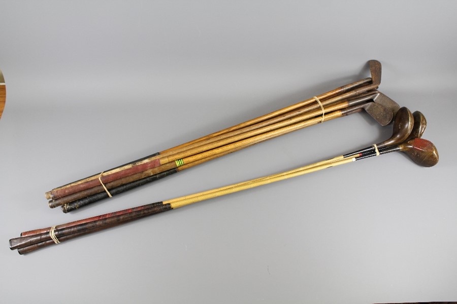 Early 20th Century Hickory-shafted Golf Clubs