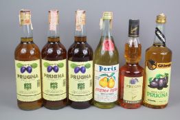 Five Bottles of Prugna Liqueur
