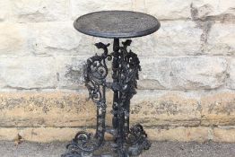 A Victorian-Style Cast Iron Pub Table