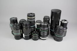 A Quantity of Camera Lenses