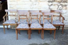 Six Victorian Mahogany and Rosewood Dining Chairs