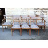 Six Victorian Mahogany and Rosewood Dining Chairs