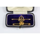 A 9ct Gold Royal Medical Corps Stick Pin