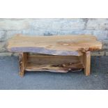 A Natural Hewn Coffee Ash Table