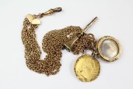A Gold Guinea Locket Pendant
