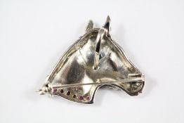 A Silver Horse Brooch