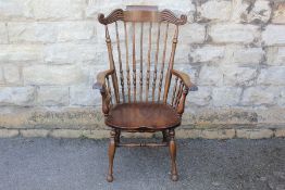 An Oak Fireside Chair